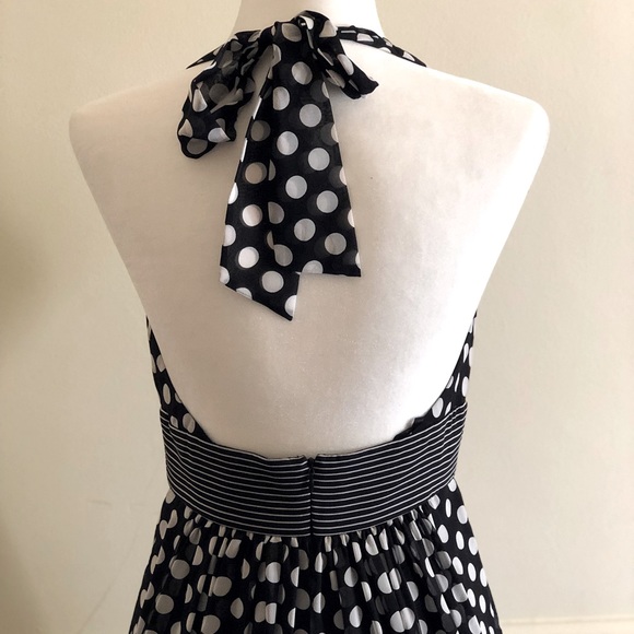 BCBG MAX AZRIA Polkadot Halter Dress - Picture 6 of 13
